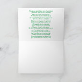 気候変動クリスマスカード ノートカード (内部)