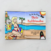 気候変動クリスマス シーズンカード (内部)