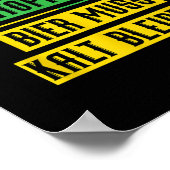 気候変動ストップ防温用ビール環境 ポスター (角)