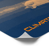 気候変動ポーラベアのポスター ポスター (角)