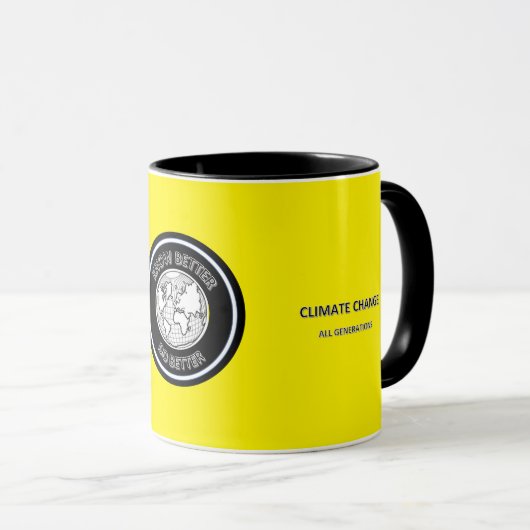 気候変動マグカップ マグカップ (正面右)