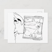 気候変動北極熊 シーズンポストカード (正面/裏面)