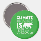 気候変動実在は地球温暖化北極熊 マグネット (正面/裏面)