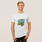 気候変動実在 トライブレンドＴシャツ (正面全面)
