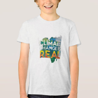 気候変動実在 トライブレンドTシャツ