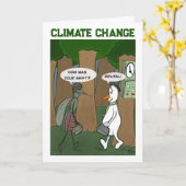 気候変動折り畳みグリーティングカード カード (黄色い花)