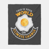 気候変動環境に関する世界の抗議 フリースブランケット (正面)