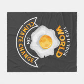 気候変動環境に関する世界の抗議 フリースブランケット (正面(横))