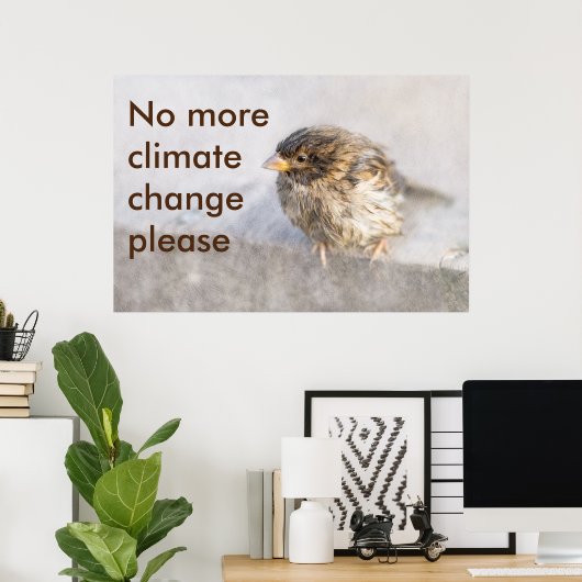 気候変動認識度 ポスター (ホームオフィス)