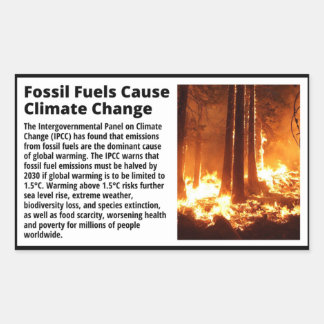 気候変動警告のラベル 長方形シール