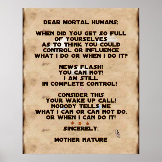 気候変動 ポスター (正面)