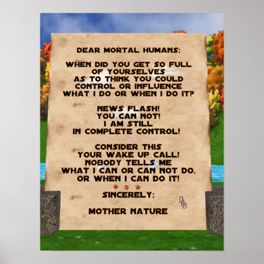 気候変動 ポスター (正面)