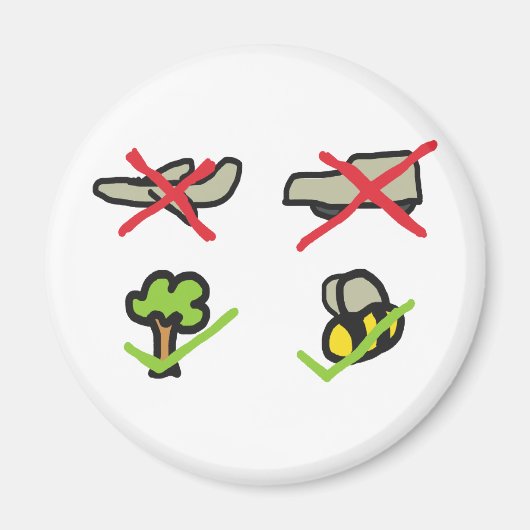 気候変動 マグネット (正面)