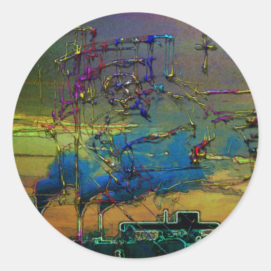 気候変動 ラウンドシール (正面)