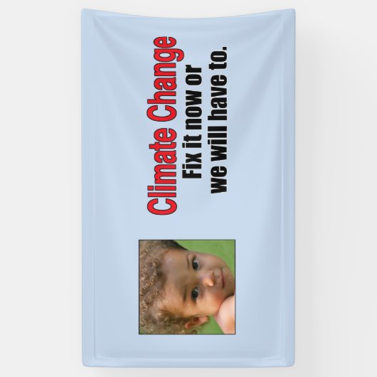 気候変動 横断幕 (縦)