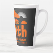 気候変動 |炭素汚染 |アクションTシャツ カフェラテマグ (右)