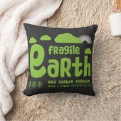気候変動 |炭素汚染 |アクションTシャツ クッション (ブランケット)