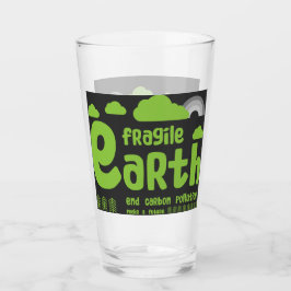 気候変動 |炭素汚染 |アクションTシャツ タンブラーグラス