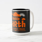 気候変動 |炭素汚染 |アクションTシャツ ツートーンマグカップ (正面右)