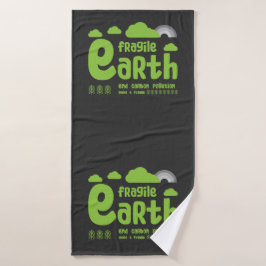 気候変動 |炭素汚染 |アクションTシャツ バスタオル