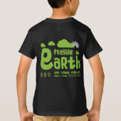 気候変動 |炭素汚染 |アクションTシャツ Tシャツ (裏面)