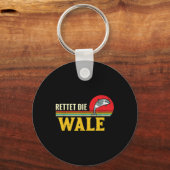 気候変動、環境保護、自然 キーホルダー (正面)