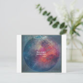 気候変動:「男性が議論する – 自然行為」デザイン ポストカード (スタンド正面)