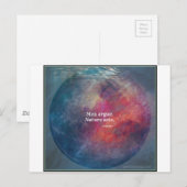 気候変動:「男性が議論する – 自然行為」デザイン ポストカード (正面/裏面)