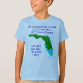 気候変動-青の子供3 Tシャツ (正面)