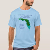 気候変動-青 Tシャツ (正面)