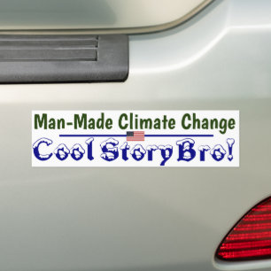 気候変動Cool storyブロ バンパーステッカー