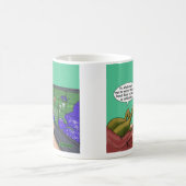 気候変化恐竜のパロディ漫画 コーヒーマグカップ (中央)