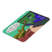 気候変化恐竜のパロディ漫画 マグネット (左側)