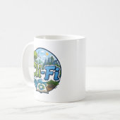 気候小説愛好家 コーヒーマグカップ (正面左)