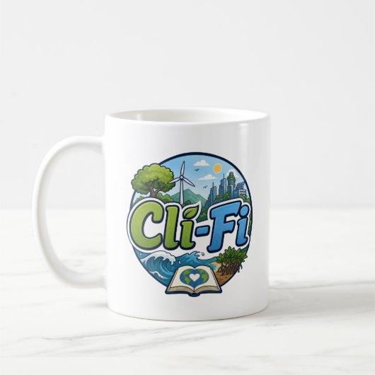 気候小説愛好家 コーヒーマグカップ (左)