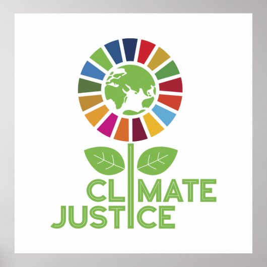 気候正義の気候変動 ポスター (正面)