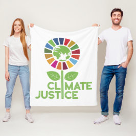 気候正義UNグローバルゴール2030 SDGs フリースブランケット