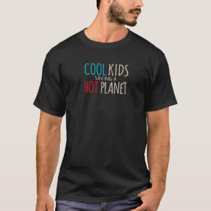 気候活動家のための熱い惑星を救うクールな子供たち Tシャツ