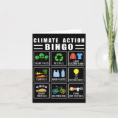 気候行動ビンゴ地球の日気候変動 カード (正面)
