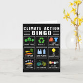 気候行動ビンゴ地球の日気候変動 カード (黄色い花)