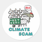 気候詐欺 ラウンドシール (正面)