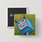 気分がすぐれないの- Oz Pinback 缶バッジ (正面&裏面)