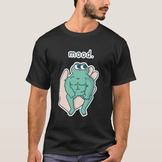 気分がわかる面白い動物のミームTシャツ Tシャツ (正面)