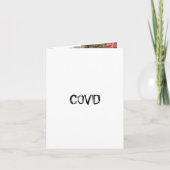 気分が上がるポジティブな子犬の写真　COVIDを乗り越えよう サンキューカード (正面)