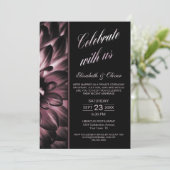 気分が変わるピンクの花の写真 結婚式の披露宴 招待状 (スタンド正面)