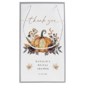 気分が変わる秋の花のウェディングシャワーのお土産 スモールペーパーバッグ (裏面)