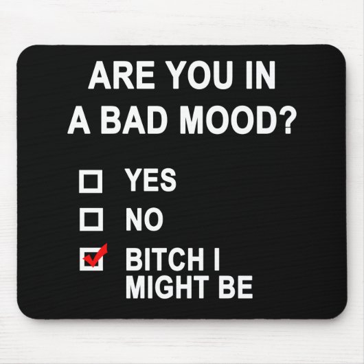 気分が悪いのか？ マウスパッド (正面)