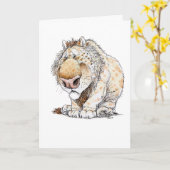 気分が悪いグリーティングカード カード (黄色い花)