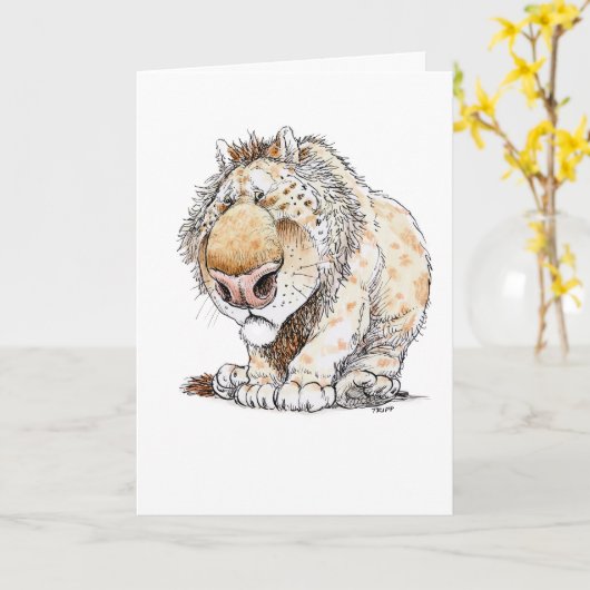 気分が悪いグリーティングカード カード (黄色い花)