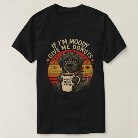 気分が悪い時はドーナツを Funny Tee Tシャツ (デザイン正面)
